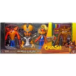 Crash, Coco, Dr. Neo Cortex & Golden Crash