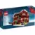 LEGO Holiday & Event Minifigures - Santa, Red Legs, Black Boots Fur Lined Jacket with Button and Candy Cane on Back, Gray Bushy Eyebrows