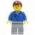 Airport - Blue 3 Button Jacket & Tie, Light Bluish Gray Legs, Reddish Brown Male Hair, Thin Grin with Teeth