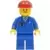 Airport - Blue 3 Button Jacket & Tie, Red Construction Helmet, Freckles