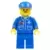LEGO Airport Minifigures - Airport - Blue, Blue Legs, Blue Cap