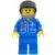 Airport - Blue, Blue Legs, Dark Gray Helmet, Black Visor