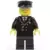 LEGO Airport Minifigures - Airport - Pilot with Red Tie and 6 Buttons, Black Legs, Black Hat, Silver Glasses