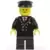 Airport - Pilot with Red Tie and 6 Buttons, Black Legs, Black Hat, Standard Grin