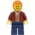 Car Driver - Male, Dark Red Suit Jacket, Dark Blue Legs, Orange Hair