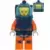 Deep Sea Diver - Female, Dark Blue Helmet, Pensive Smile / Scared