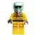 Fire - Reflective Stripes, Bright Light Orange Suit, White Helmet, Breathing Apparatus, Sunglasses