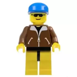 Jacket Brown - Yellow Legs, Blue Cap