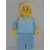 Mother, Bright Light Blue Hospital Gown, Tan Hair