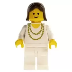 Necklace Gold - White Legs, Brown Female Hair