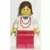 Necklace Red - Red Legs, Brown Female Hair