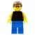 Plain Black Torso with Yellow Arms, Blue Legs, Sunglasses, Brown Male Hair