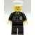 Police - City Suit with Blue Tie and Badge, Black Legs, White Hat, Brown Eyebrows, Thin Grin