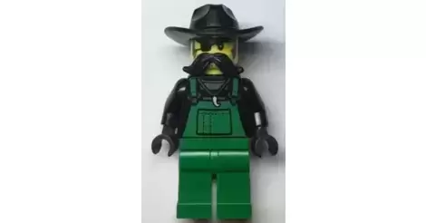 Police Crook Snake Rattler Green Overalls Lego City Minifigures