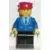 Suit with 3 Buttons Blue - Black Legs, Red Hat