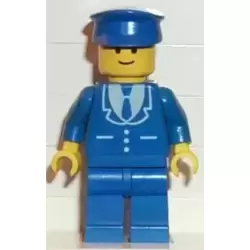 Suit with 3 Buttons Blue - Blue Legs, Blue Hat