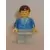Suit with 3 Buttons Blue - Light Gray Legs, Brown Male Hair