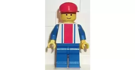 LEGO Man with Vertical Striped Top Minifigure