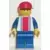 Vertical Lines Red & Blue - Blue Arms - Blue Legs, Red Cap