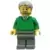 Green V-Neck Sweater, Dark Bluish Gray Legs, Light Bluish Gray Short Tousled Hair, Beard (Thanksgiving Pop)