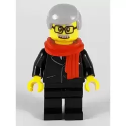 Mayor, Lion Dance, Red Scarf, Black Suit