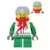 Octan - Jacket with Red and Green Stripe, Green Short Legs, Red Bandana, Helmet Sports with Vent Holes, Brown Eye Corner Crinkles