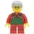 LEGO Holiday & Event Minifigures - Overalls Farmer Green, Short Red Legs, Glasses (Boy)