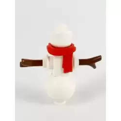 Snowman - Red Scarf, No Hat