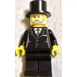 Suit Black, Top Hat - Sleigh Driver