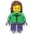 Winter Jacket Zipper, Dark Purple Short Legs, Reddish Brown Female Hair Mid-Length, Ice Skates