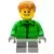 LEGO Holiday & Event Minifigures - Winter Jacket Zipper, Light Bluish Gray Short Legs (Boy Sleigh Rider)
