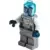 LEGO Town Minifigures - Cyber Drone Robot - Flat Silver Spacesuit with Harness and White Panel with Classic Space Logo, Trans-Light Blue Head