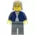 Dark Blue Jacket, Light Blue Shirt, Dark Bluish Gray Legs, Square Glasses, Dark Tan Female Hair