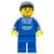 LEGO Town Minifigures - Jogging Suit, Blue Legs, Black Ponytail Hair