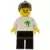 LEGO Town Minifigures - Palm Tree - Black Legs, Brown Ponytail Hair