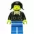 Patron - Black Torso with Pockets and Collar (Torso Sticker), Blue Legs, Black Pigtails Hair