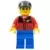 LEGO Town Minifigures - Red Jacket with Zipper Pockets and Classic Space Logo, Blue Legs, Black Cap