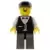 LEGO Town Minifigures - Town Vest Formal - Race Official, Black Cap