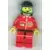 LEGO Town Minifigures - TV Logo in Globe on Red Jacket, Red Legs with Black Hips, Headset Pattern