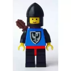 Black Falcon - Black Legs with Red Hips, Black Chin-Guard, Quiver