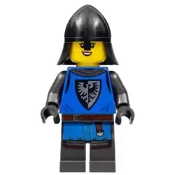 Black Falcon - Female, Pearl Dark Gray Detailed Legs, Black Neck Protector
