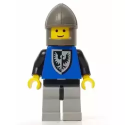 Black Falcon - Light Gray Legs with Black Hips, Dark Gray Chin-Guard