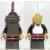 Breastplate - Armor over Black, Black Helmet, Dark Gray Visor, Red 3-Feather Plume