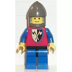 Crusader Axe - Blue Legs with Black Hips, Dark Gray Chin-Guard