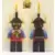 Dragon Knights - Knight 2, Black Legs with Red Hips, Black Dragon Helmet, Yellow Plumes, Black Plastic Cape