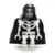 Fantasy Era - Skeleton Warrior 6, White, Black Hood and Cape