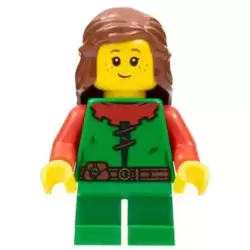 Forest Girl - Red, Long Hair