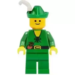 Forestman - Pouch, Green Hat, White Feather