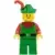 Lego Castle Minifigures - Forestman - Red, Green Hat, Red Feather