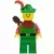 Forestman - Red, Green Hat, Red Feather, Quiver
